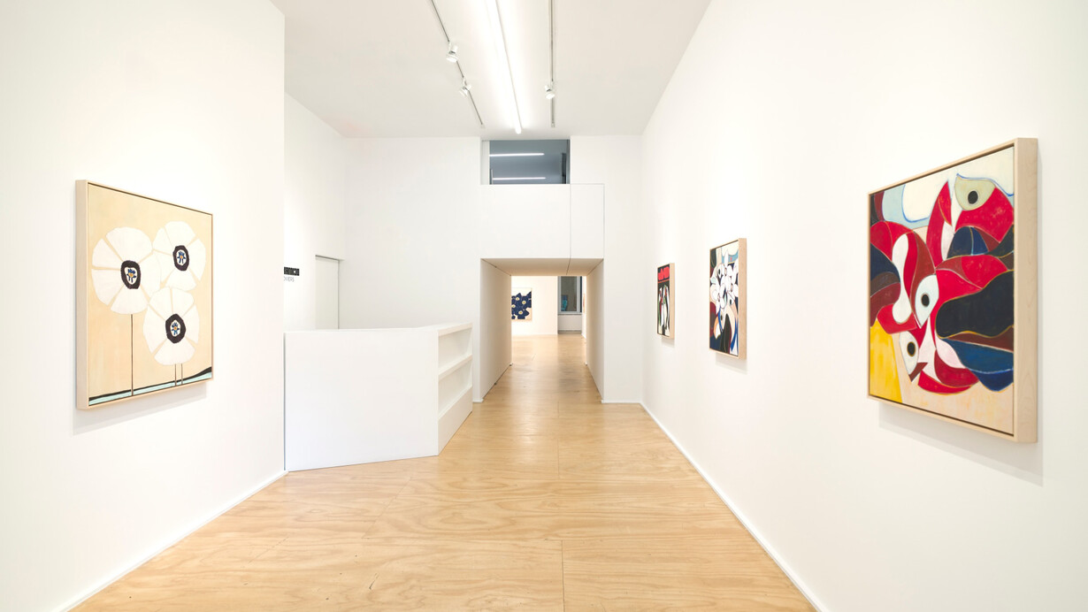 Susumu Kamijo, Fish and flowers, exhibition view. Courtesy of Venus Over Manhattan