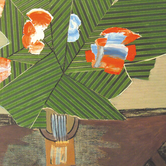 GLOXINIA, Oil and collage on canvas 1957
