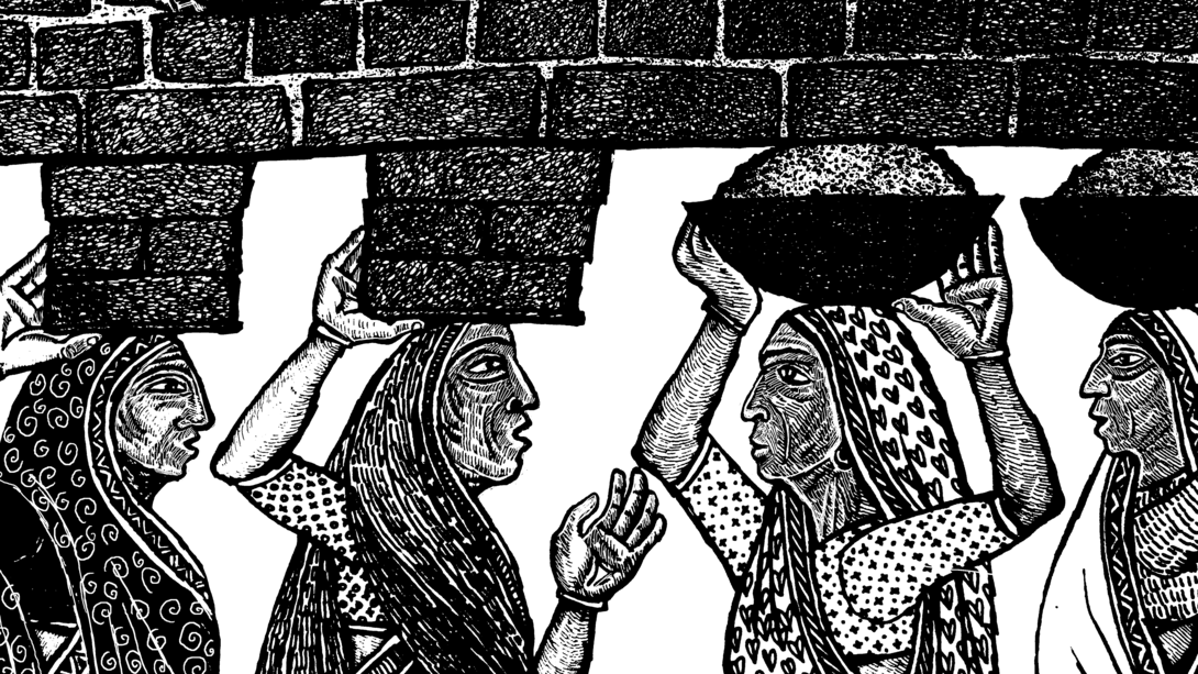 "¿De dónde viene la riqueza?", pintura, Karen Haydock, 2013