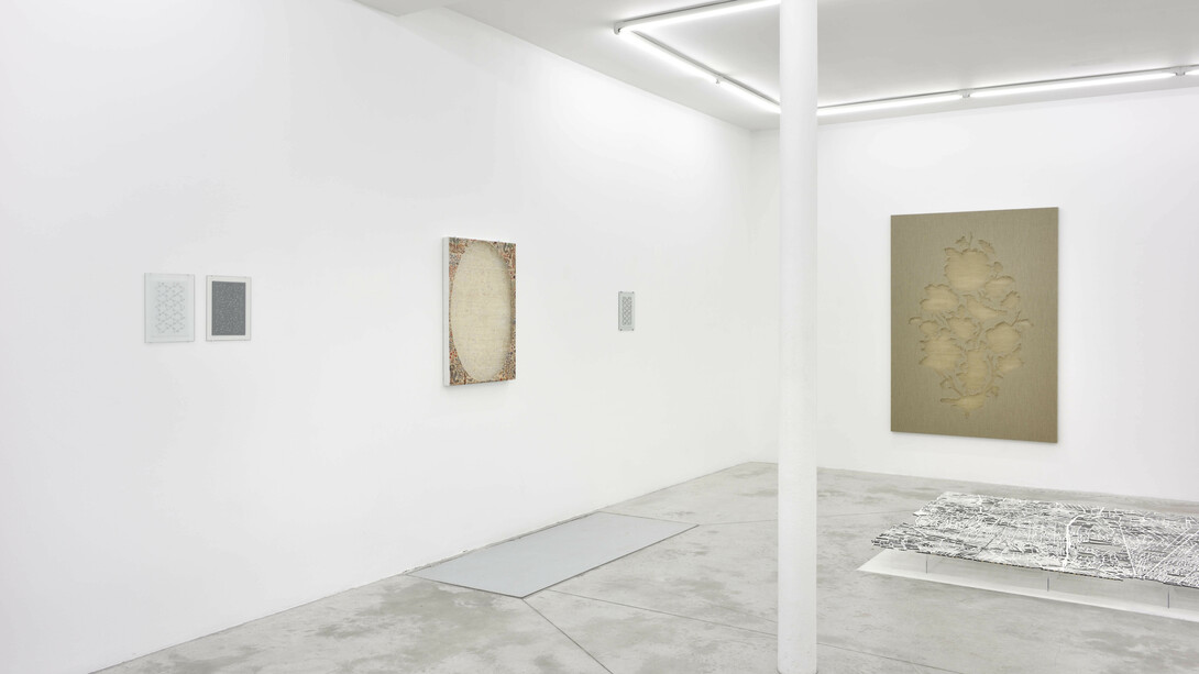 Golnaz Payani, exhibition view. Courtesy Jim Shaw & Praz-Delavallade Paris, Los Angeles