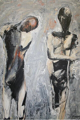 Franzi Ehmer, 'Two Men', Acrylic on Canvas