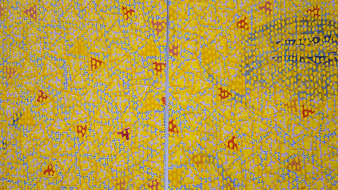 Ayott, Diane, Winner Loser, 2014, Mixed Media on paper, 14 1/2 x 23 in.