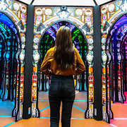 Professor Crackitts Light Fantastic Mirror Maze. Courtesy of Science Centre