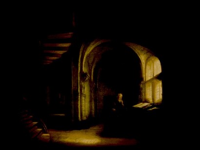 «Filósofo con libro abierto», Salomon Koninck (1609-1656)