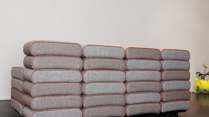 Andrea Anastasio, divano Checkpoint, courtesy Galleria Luisa Delle Piane