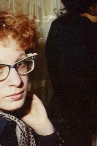 A still from "All the beauty and all the bloodshed" featuring the star Nan Goldin