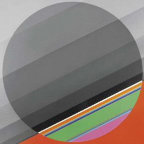 Eugenio Carmi, Controimmagine 40, 1974, 140 x 140 cm, acrilici su tela