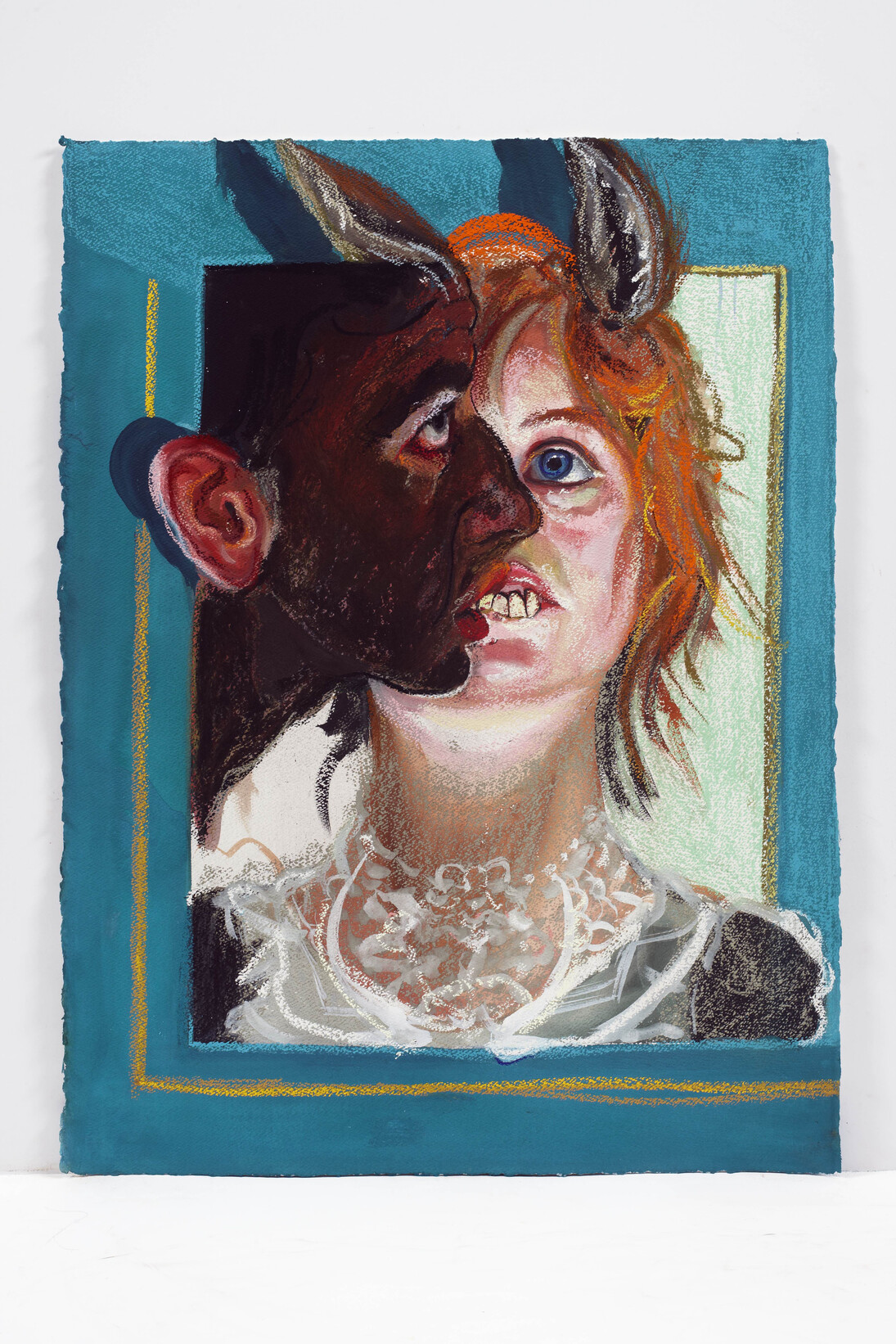 Natalie Frank, The Lettuce Donkey III, 2011-14
Gouache and chalk pastel on Arches
paper. 22 x 30 inches (55.9 x 76.2
cm). Courtesy of the artist and
Rhona Hoffman Gallery (Chicago);
ACME (Los Angeles)