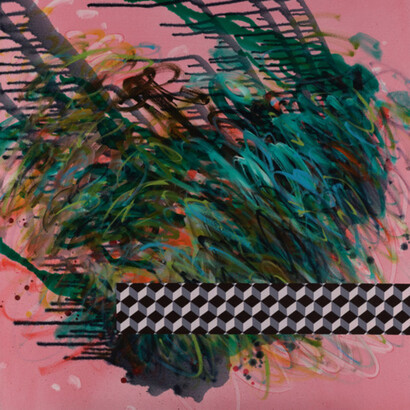 Jennifer Morrison, Trust, 2022, oil on canvas, 90x90 cm. Courtesy the artist and Barnard Gallery