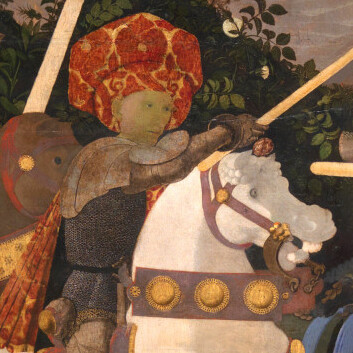 Paolo Uccello, Battaglia di San Romano, Londra National Gallery, particolare