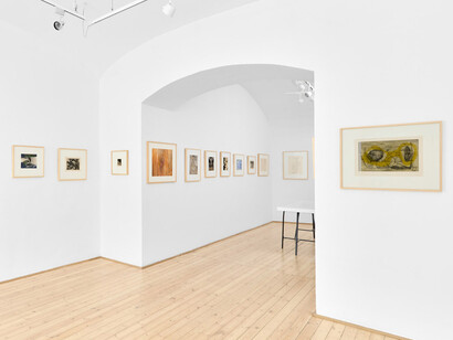 Various artists, Morphism. Drawings and prints from the Pán-Mezei collection, exhibition view. Courtesy of Kisterem Gallery
