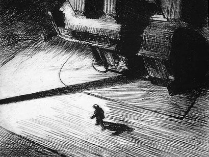 «Sombras en la noche» (1921), Hopper