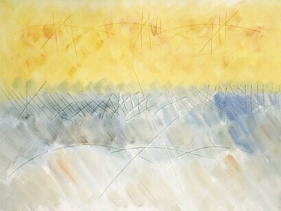 Watercolor, engraving on paper, cm 100x70, 2013