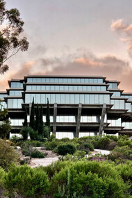 Geisel Library is the main library at the University of California, San Diego. Designed by William Pereira, it opened in 1970 as the Central Library. After a renovation in 1993, it was rededicated as the University Library Building, and in 1995 it was renamed Geisel Library in honor of Audrey and Theodor Seuss Geisel, the latter better known as the children’s author Dr. Seuss