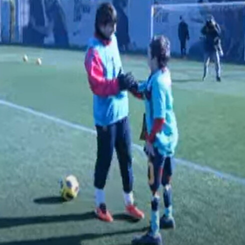 Lionel Messi promised Soufian he'd score a goal and dedicate it to him, a promise he kept