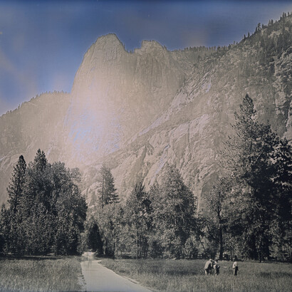 Binh Danh, Sentinel Rock, Yosemite, 2016, unique daguerreotype, 10 x 12 inches. Courtesy of the artist and Haines Gallery, San Francisco