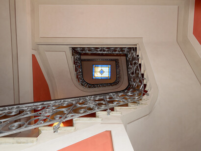 Villa Argentina  in Viareggio, stairwell ceiling © Serena Giovannoni 