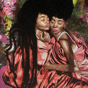 Kimathi Mafafo, Sisters in union II (detail), 2026. Courtesy of Kristin Hjellegjerde Gallery
