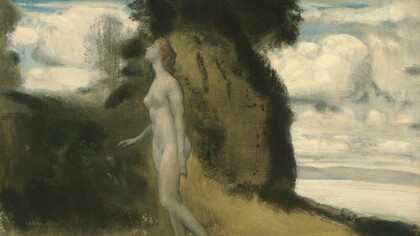 "Una medida de los sueños", óleo sobre lienzo, Arthur B. Davies, 1908