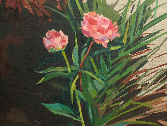 Lachlan Goudie, Parfum exotique, Oil on linen, 40 x 40 cm