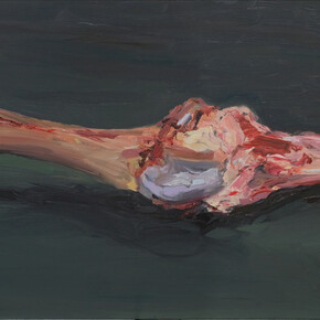 Osso [Bone], 2019, oil on wood, 70 x 170 cm