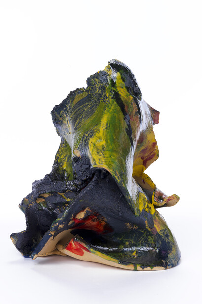 La Fourche, 2013
glazed ceramic
35.6 × 30.5 × 25.4 cm, 14 × 12 × 10 in.
Courtesy the Artist and Xavier Hufkens, Brussels
photo credit: Phoebe d’Heurle