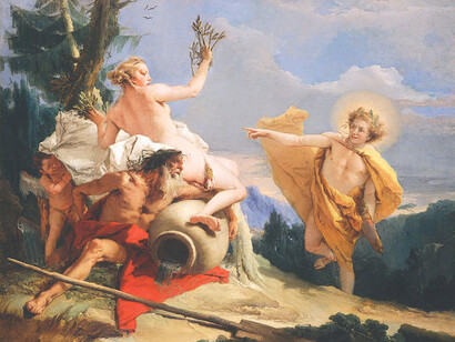 'Apolo persiguiendo a Dafne' (1755-1760) de 	Giovanni Battista Tiepolo