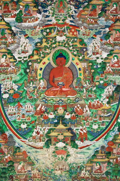 Buddhist pilgrimage. Treasures from the donation of The Tsui Art Foundation, artwork in exhibition. Courtesy of Hong Kong Heritage Museum