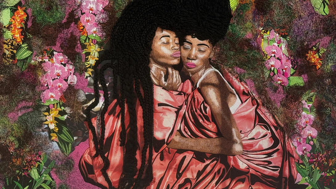 Kimathi Mafafo, Sisters in union II (detail), 2026. Courtesy of Kristin Hjellegjerde Gallery