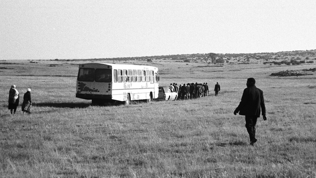 Santu Mofokeng, Chief More’s Funeral, GaMogopa, from “Bloemhof,” 1989, Courtesy The Walther Collection and Lunetta Bartz/MAKER, Johannesburg