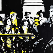 William Evertson, Brett's nightmare: a jury of his peers, 2024. Courtesy of Childs Gallery