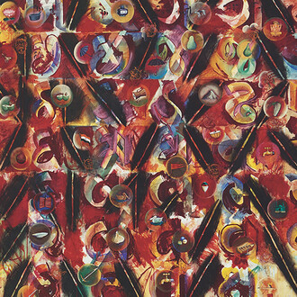 Gulammohammed Sheikh, Alphabet stories II, 2002-03. Courtesy of Kiran Nadar Museum of Art