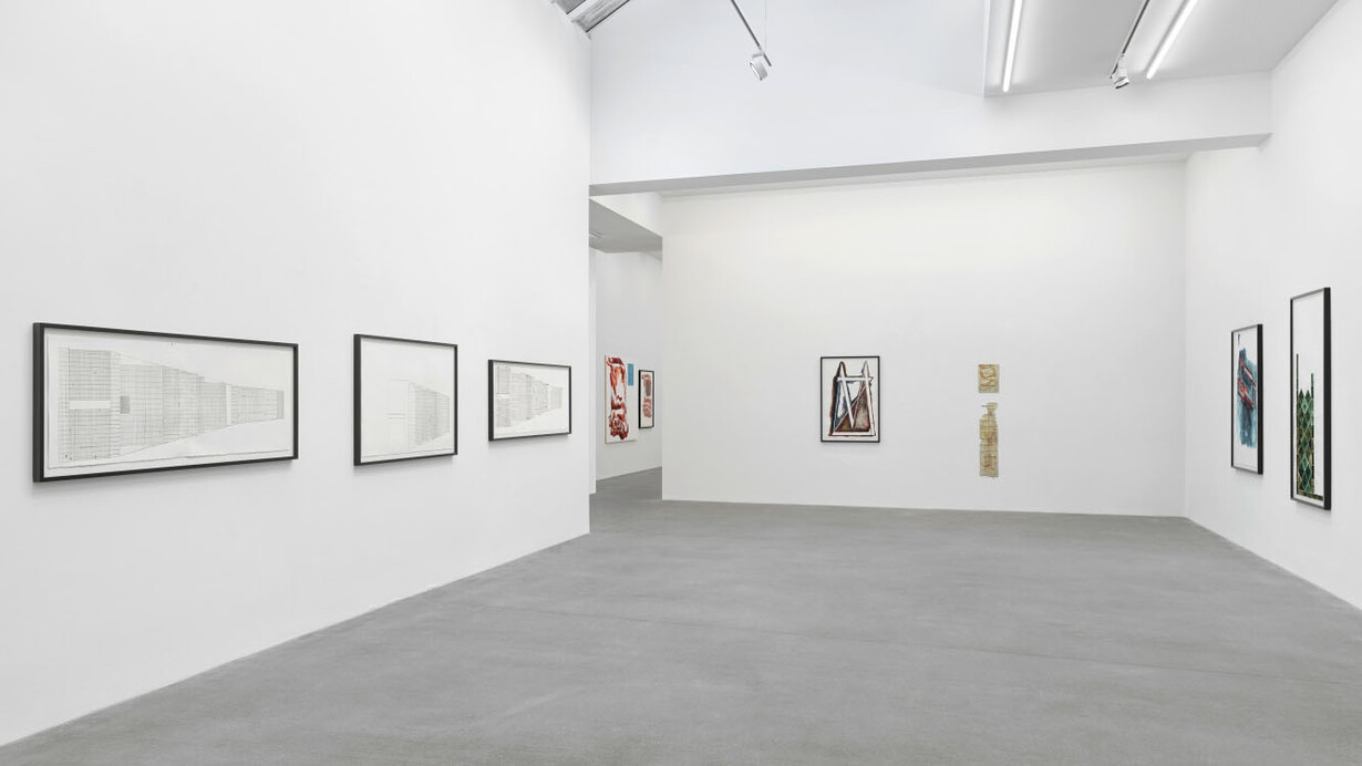 Matias Faldbakken, Abstracts and Pewter abstracts, Ausstellungsansicht. Mit freundlicher Genehmigung von Galerie Eva Presenhuber