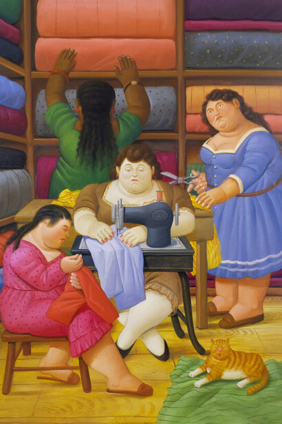 Fernando Botero, Taller de costuras (2000)