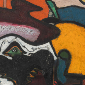 John D. Graham, Abstract still life with bird (detail), 1935. Courtesy of Rosenberg & Co. 