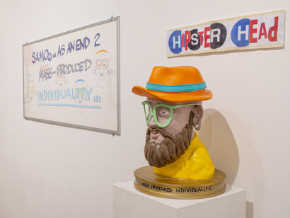 Al Díaz, Analog pulse, exhibition view. Courtesy of Van Der Plas Gallery