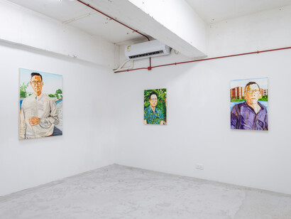 Installation view, Homer Shew, solo exhibition, Edouard Malingue Gallery, Hong Kong, 2021. Image courtesy of the artist and Edouard Malingue Gallery.

