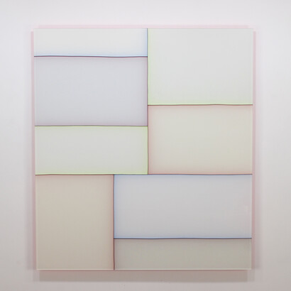 Tom Henderson, Neo Neon, Panneau de Plexiglas, peinture à l’huile, 150 x 135 x 5 cm