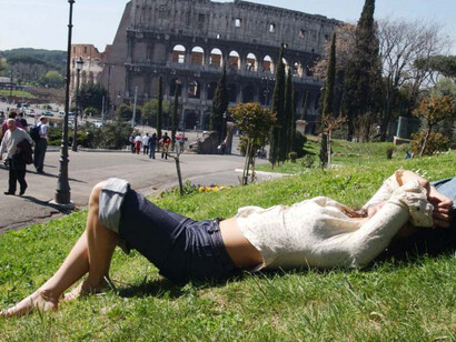Caldo di fine primavera a Roma