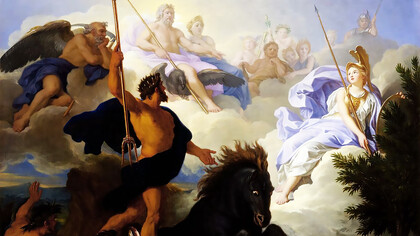 René-Antoine Houasse, dispute between Minerva and Neptune over the naming of the city of Athens