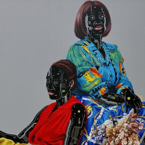 Eddy Kamuanga Ilunga, Eala (detail), 2025. Courtesy of October Gallery