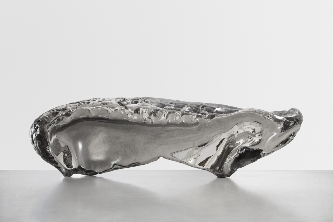 Marc Quinn, The Toxic Sublime, Frozen Wave (The Conservation of Culture), 2015, Stainless steel