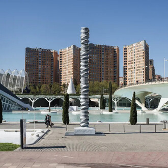 Park Eun Sun, Genoma y Estructura escultórica, exhibition view. Courtesy of Ciutat de les Arts i les Ciències