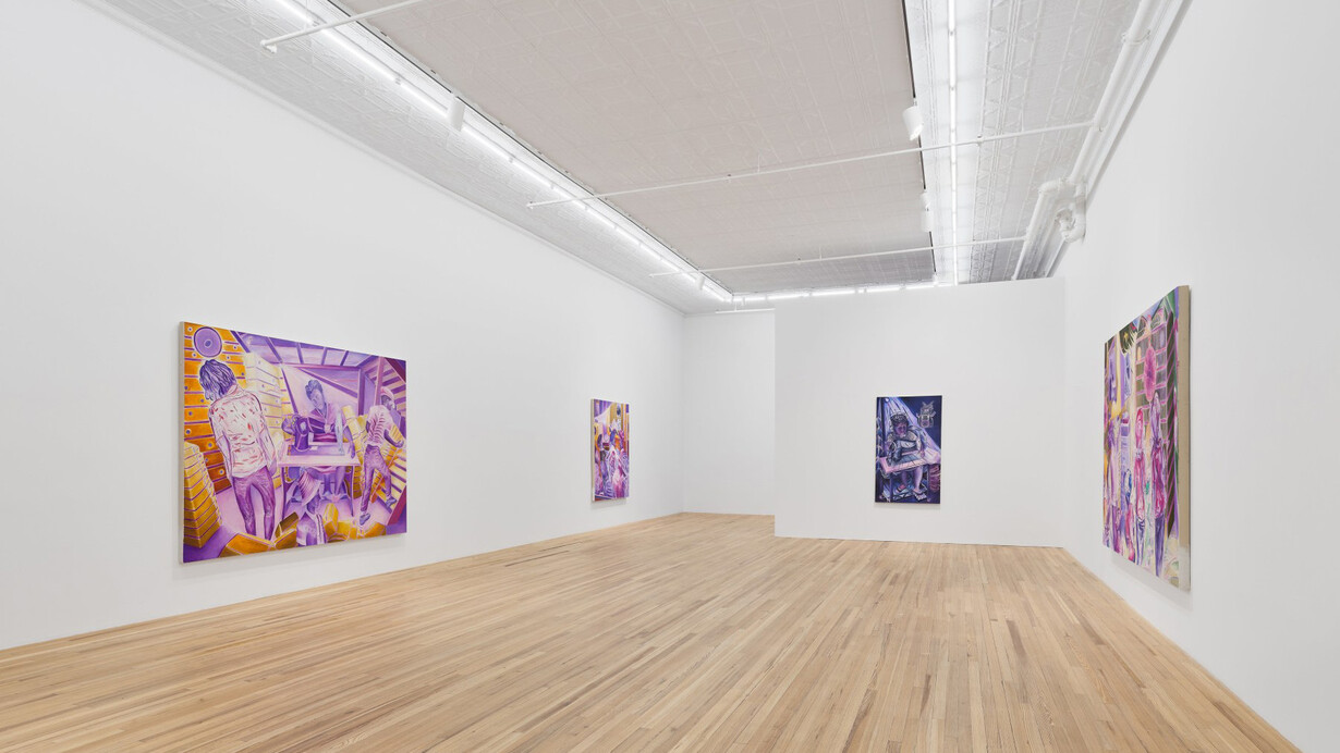 Denzil Forrester, Two islands, one world, exhibition view. Courtesy of Andrew Kreps Gallery
