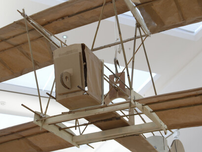 Keith Roberts, Flying Machine, 2016, Bamboo, wood, paper and string (detail)