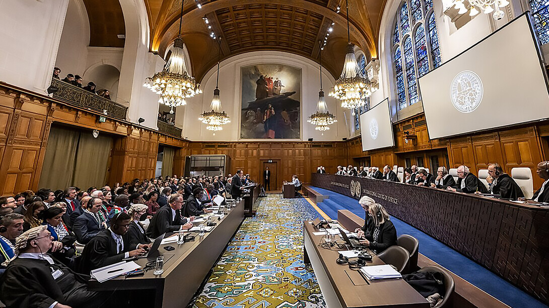 South Africa's genocide case against Israel at the International Court of Justice, the Hague on Friday 12 January 2024