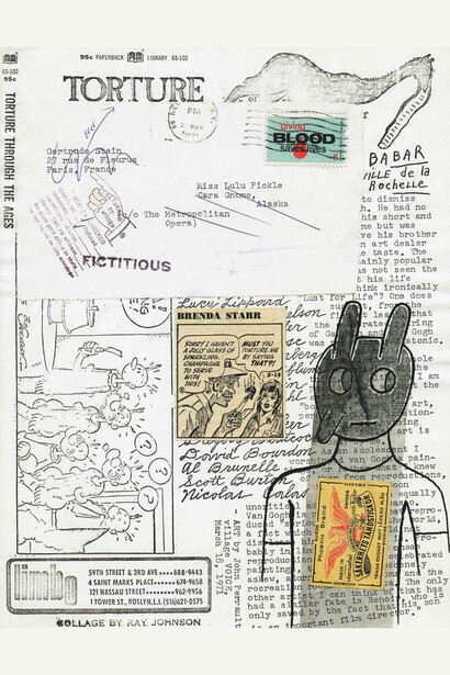 Ejemplo del Mail Art de Ray Johnson
