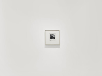 Francesca Woodman, Lately I find a sliver of mirror is simply to slice an eyelid, exhibition view. Courtesy of Gagosian