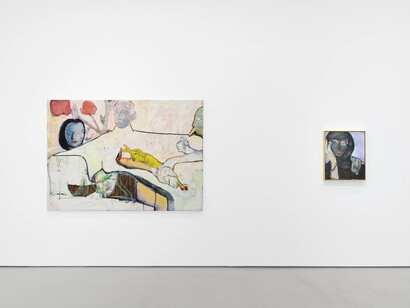 Magnus Plessen, Dein gesicht in meinen händen (Your face in my hands), exhibition view. Courtesy of Wentrup Gallery