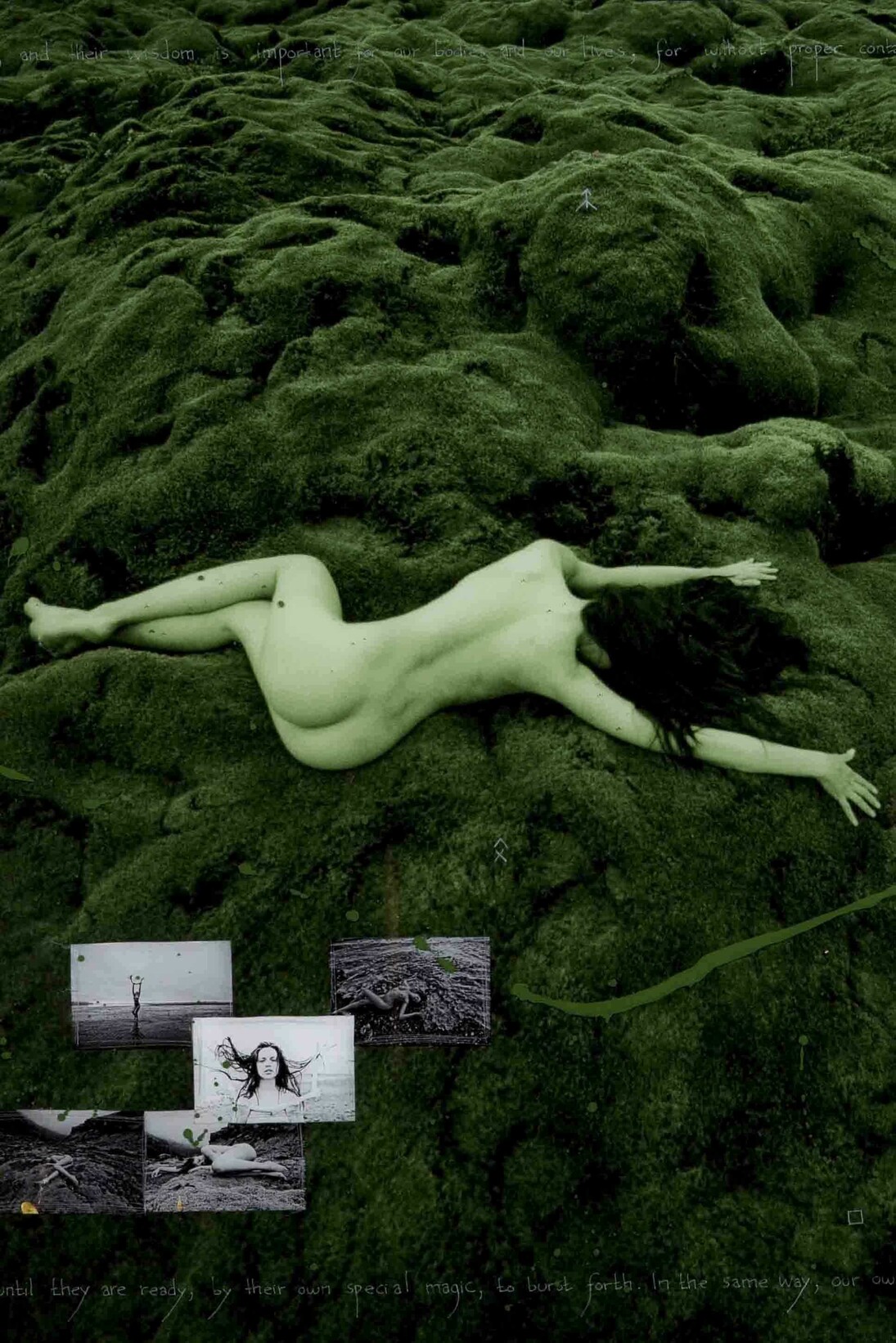 Raphael Mazzucco, Iceland (detail), Archival print, mixed media, encased in resin
